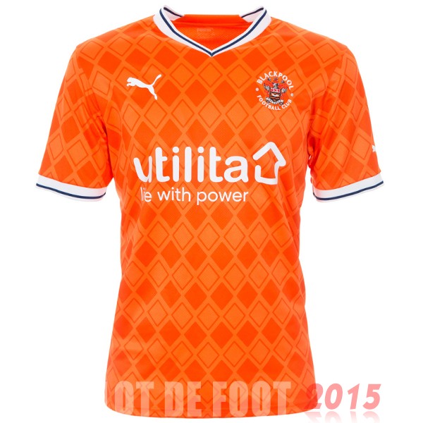 Maillot De Foot Thailande Domicile Maillot Blackpool 22/23 Orange