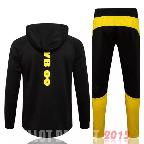 Maillot De Foot Sweat Shirt Capuche Borussia Dortmund 2021 2022 Noir Jaune