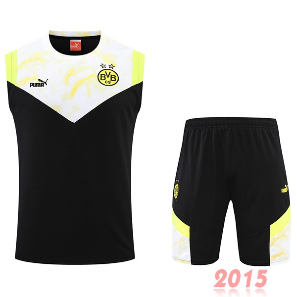 Maillot De Foot Entrainement Sans Manches Ensemble Complet Borussia Dortmund 22/23 Jaune Noir