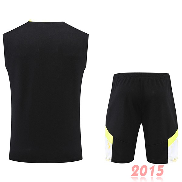 Maillot De Foot Entrainement Sans Manches Ensemble Complet Borussia Dortmund 22/23 Jaune Noir