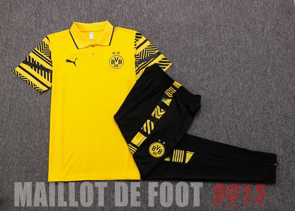 Maillot De Foot Ensemble Complet Polo Borussia Dortmund 22/23 Jaune Noir