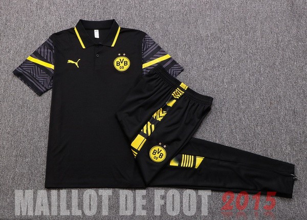Maillot De Foot Ensemble Complet Polo Borussia Dortmund 22/23 Noir I Jaune
