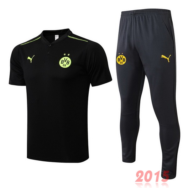 Maillot De Foot Ensemble Complet Polo Borussia Dortmund 22/23 Noir Jaune