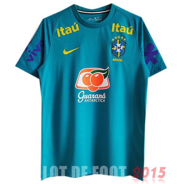 Maillot De Foot Entrainement Brésil 2021 Bleu