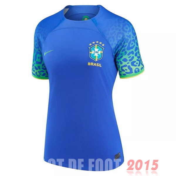 Maillot De Foot Exterieur Maillot Femme Brésil 2022 Bleu