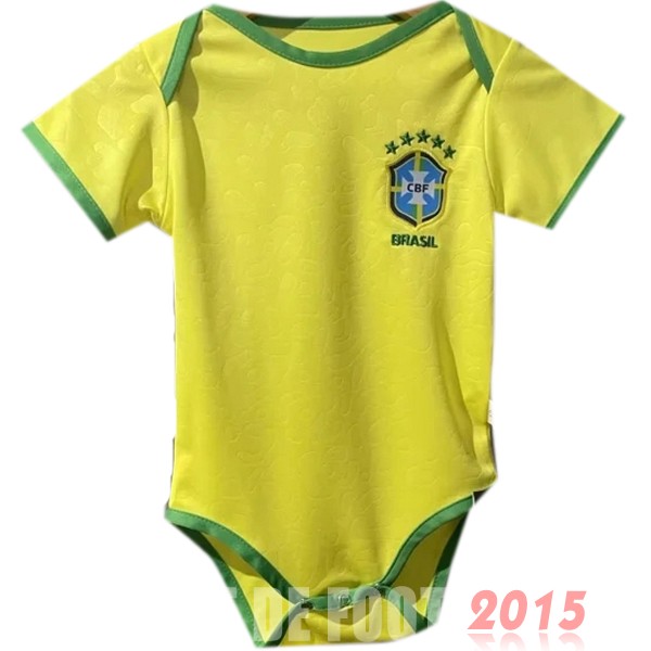 Maillot De Foot Domicile Onesies Enfant Brésil 22/23 Jaune