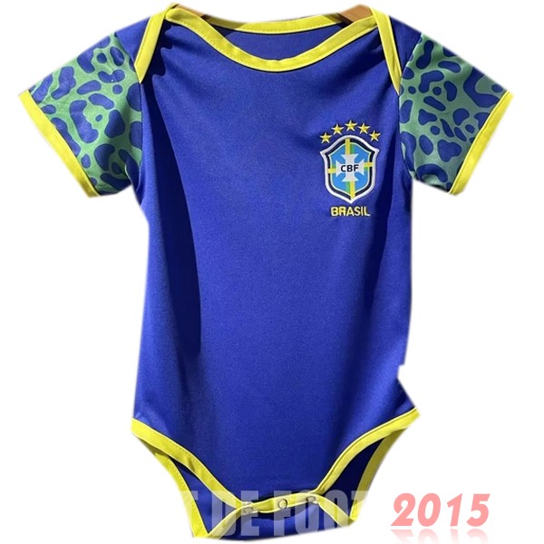 Maillot De Foot Exterieur Onesies Enfant Brésil 22/23 Bleu