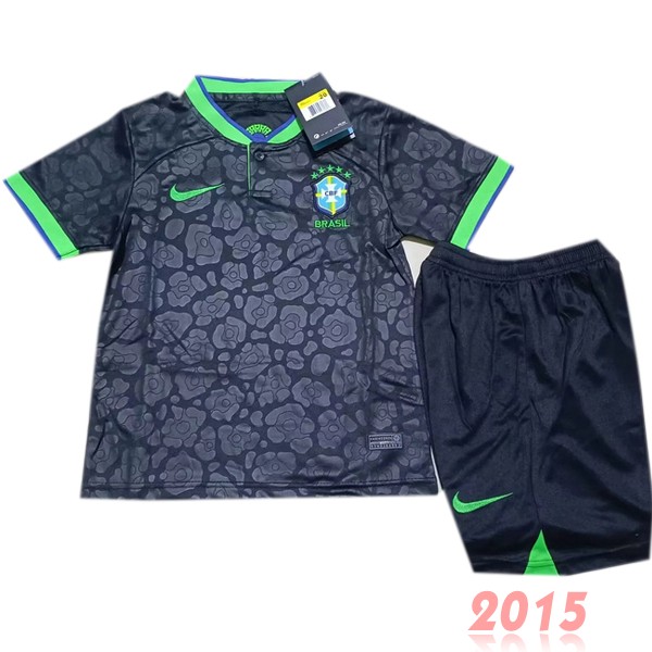 Maillot De Foot Spécial Conjunto De Enfant Brésil 2022 Noir