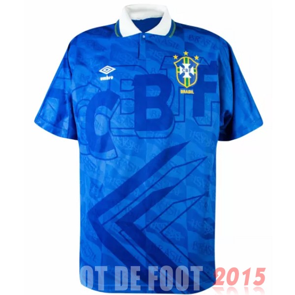 Maillot De Foot Exterieur Maillot Brésil Rétro 1991 1993 Bleu