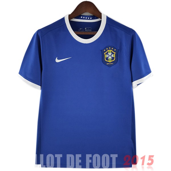 Maillot De Foot Exterieur Maillot Brésil Rétro 2006 Bleu