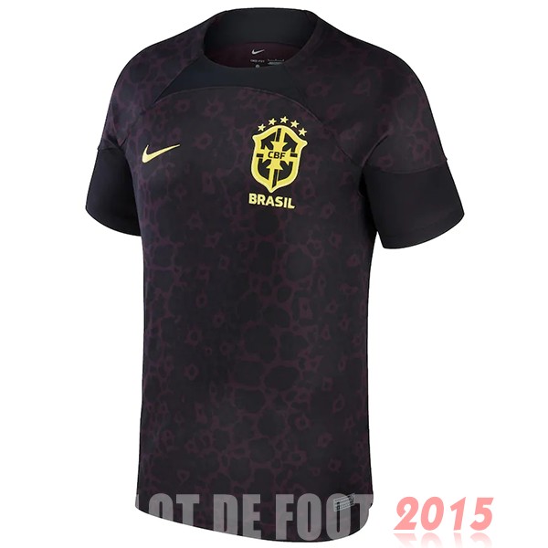 Maillot De Foot Thailande Gardien Maillot Brésil 2022 Noir