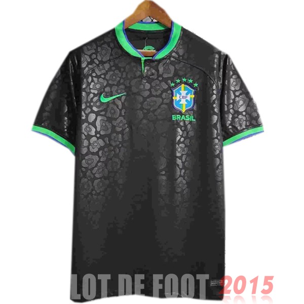 Maillot De Foot Thailande Spécial Maillot Brésil 2022 Noir Vert