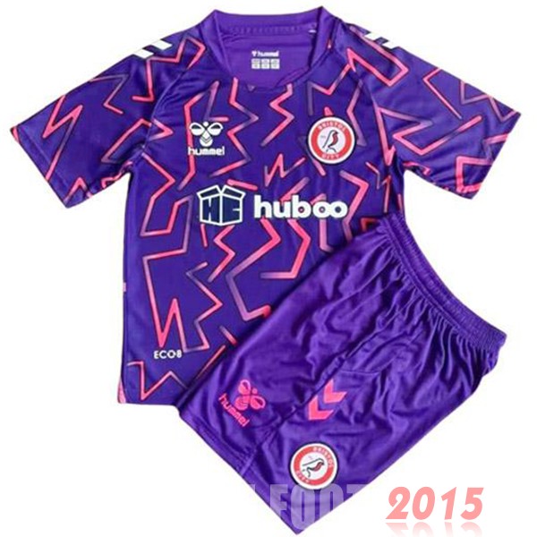 Maillot De Foot Gardien Conjunto De Enfant Bristol City 22/23 Purpura