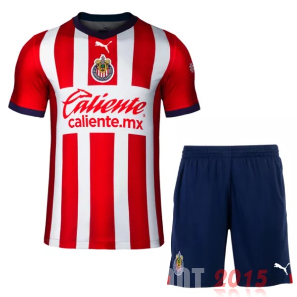 Maillot De Foot Domicile Conjunto De Enfant CD Guadalajara 22/23 Rouge