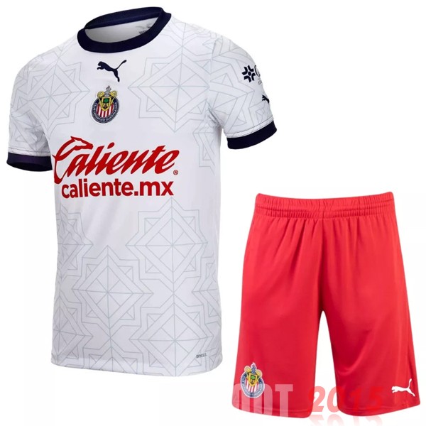 Maillot De Foot Exterieur Conjunto De Enfant CD Guadalajara 22/23 Blanc