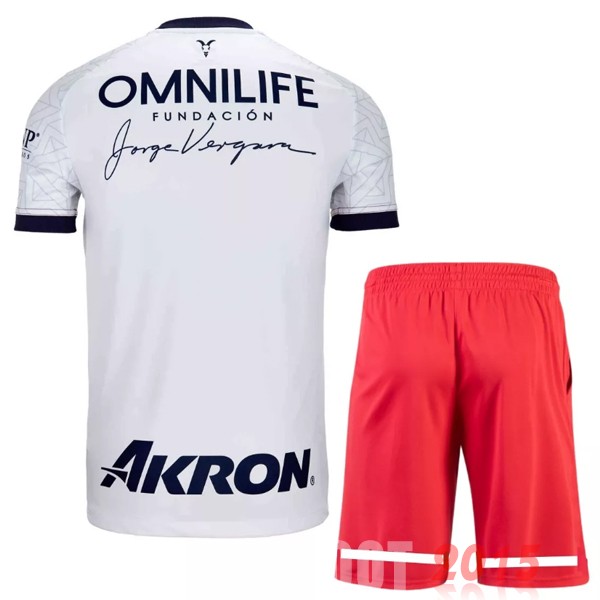 Maillot De Foot Exterieur Conjunto De Enfant CD Guadalajara 22/23 Blanc