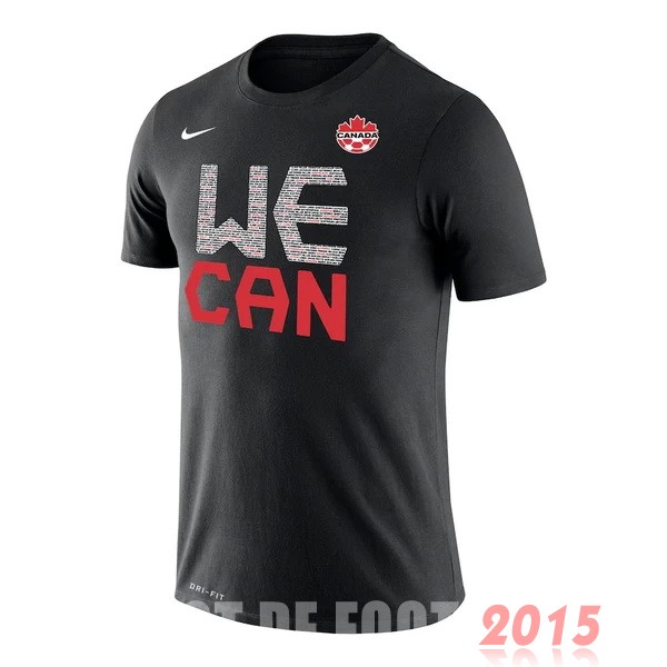 Maillot De Foot Entrainement Canada 2022 Noir