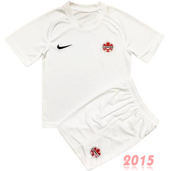 Maillot De Foot Exterieur Conjunto De Enfant Canada 2022 Blanc