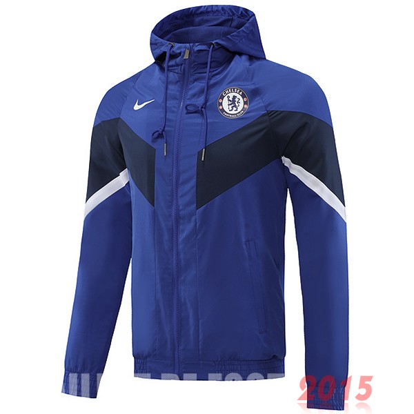 Maillot De Foot Coupe Vent Chelsea 22/23 Bleu Noir