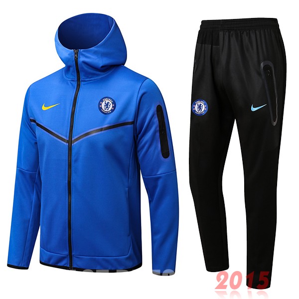 Maillot De Foot Sweat Shirt Capuche Chelsea 22/23 Bleu