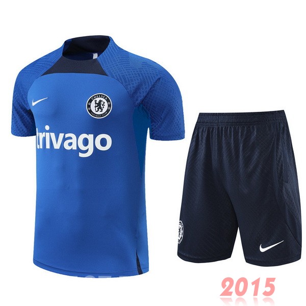 Maillot De Foot Entrainement Ensemble Complet Chelsea 22/23 Bleu II Blanc