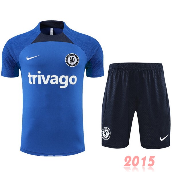 Maillot De Foot Entrainement Ensemble Complet Chelsea 22/23 Bleu II Blanc