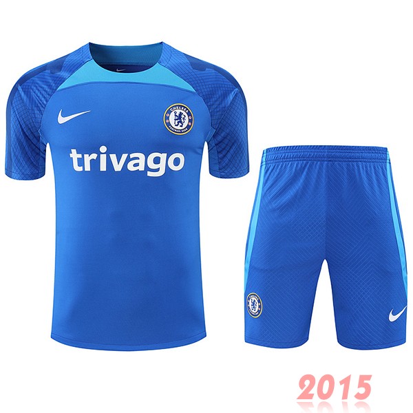 Maillot De Foot Entrainement Ensemble Complet Chelsea 22/23 Bleu I Blanc