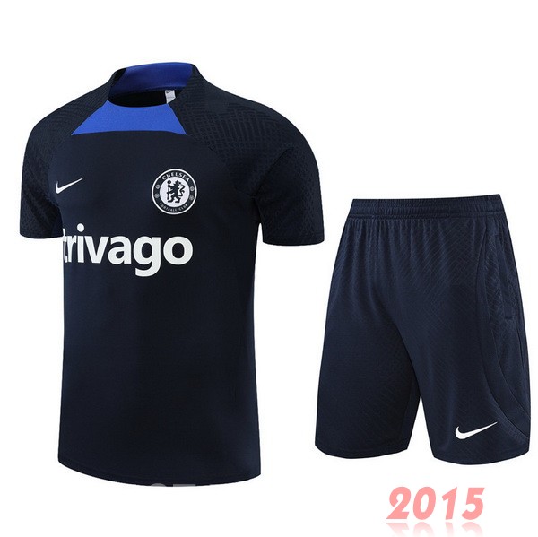 Maillot De Foot Entrainement Ensemble Complet Chelsea 22/23 Bleu Marine