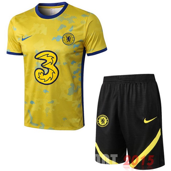 Maillot De Foot Entrainement Ensemble Complet Chelsea 22/23 Jaune I Noir