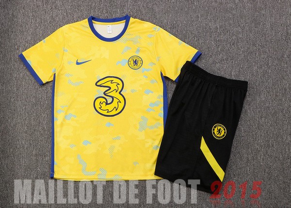 Maillot De Foot Entrainement Ensemble Complet Chelsea 22/23 Jaune I Noir
