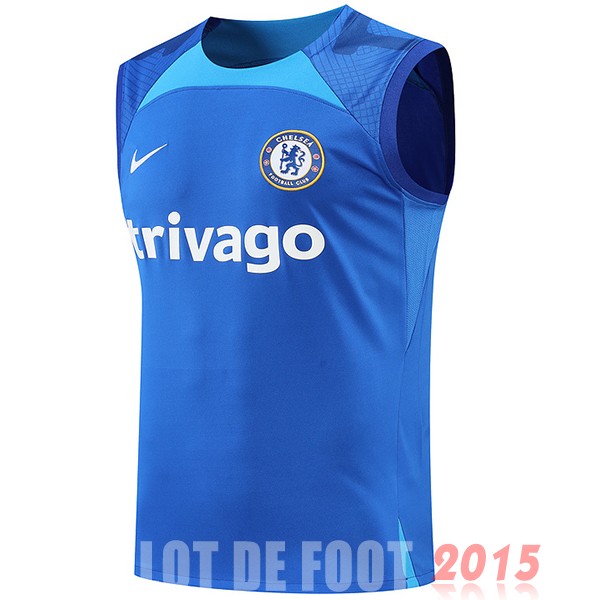 Maillot De Foot Entrainement Sans Manches Chelsea 22/23 I Bleu