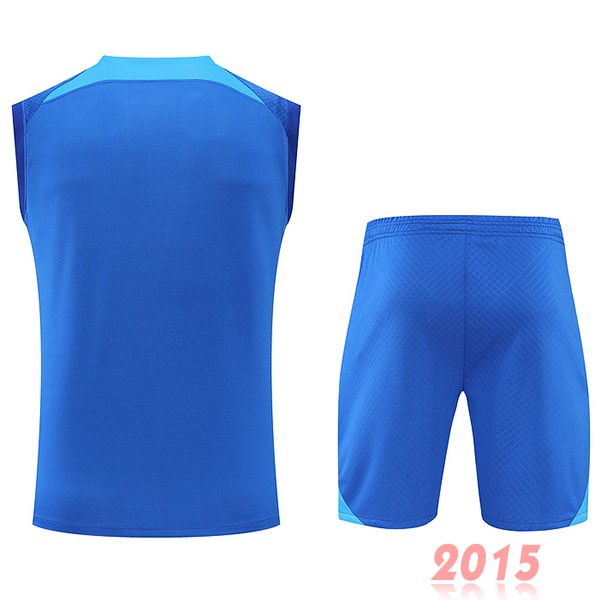 Maillot De Foot Entrainement Sans Manches Ensemble Complet Chelsea 22/23 Bleu