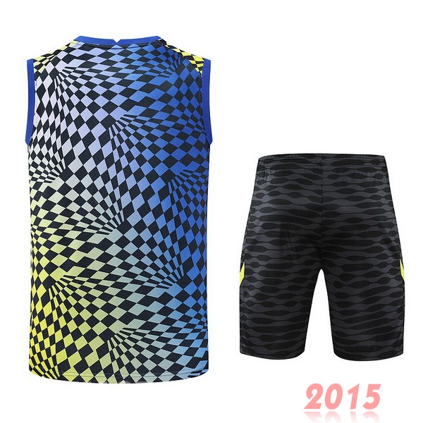 Maillot De Foot Entrainement Sans Manches Ensemble Complet Chelsea 22/23 Bleu