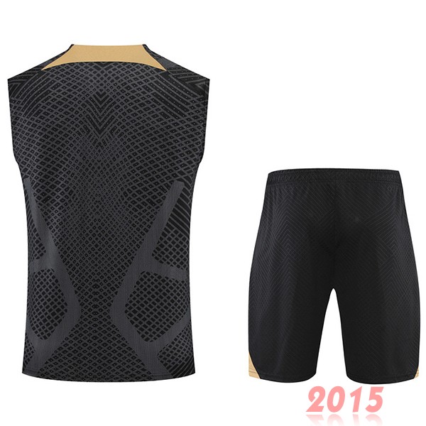 Maillot De Foot Entrainement Sans Manches Ensemble Complet Chelsea 22/23 Noir I Jaune