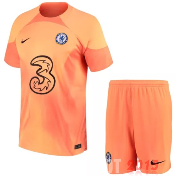 Maillot De Foot Conjunto De Enfant Gardien Chelsea 22/23 Orange