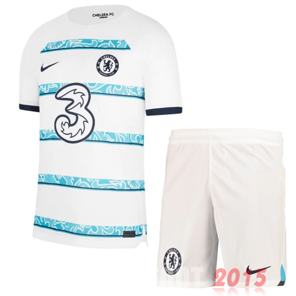 Maillot De Foot Exterieur Conjunto De Enfant Chelsea 22/23 Blanc