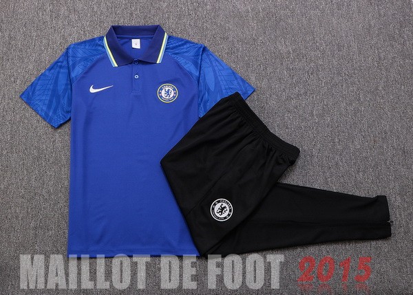 Maillot De Foot Ensemble Complet Polo Chelsea 22/23 Bleu I Noir