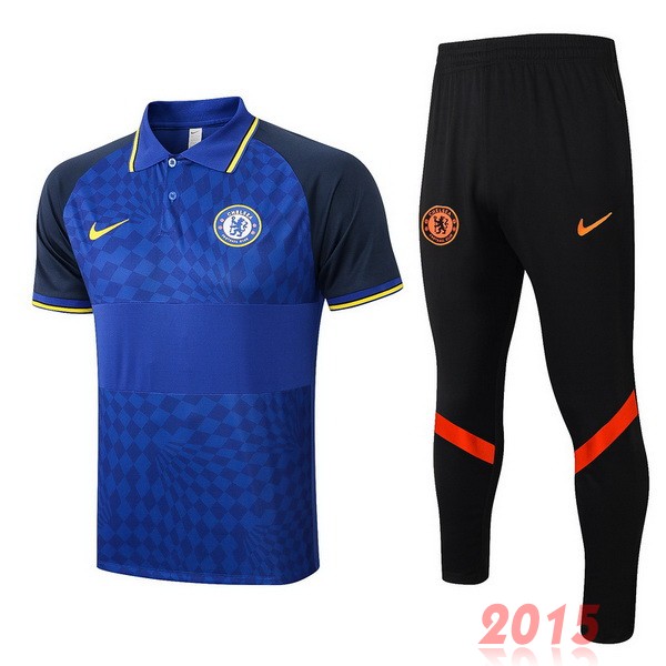 Maillot De Foot Ensemble Complet Polo Chelsea 22/23 Bleu Noir