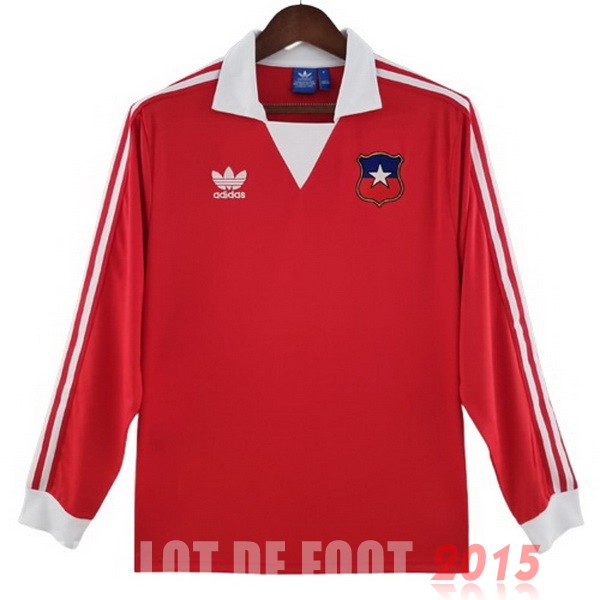 Maillot De Foot Domicile Manches Longues Chili Rétro 1982 Rouge