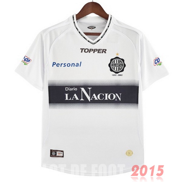 Maillot De Foot Domicile Maillot Olimpia Rétro 2002 Blanc