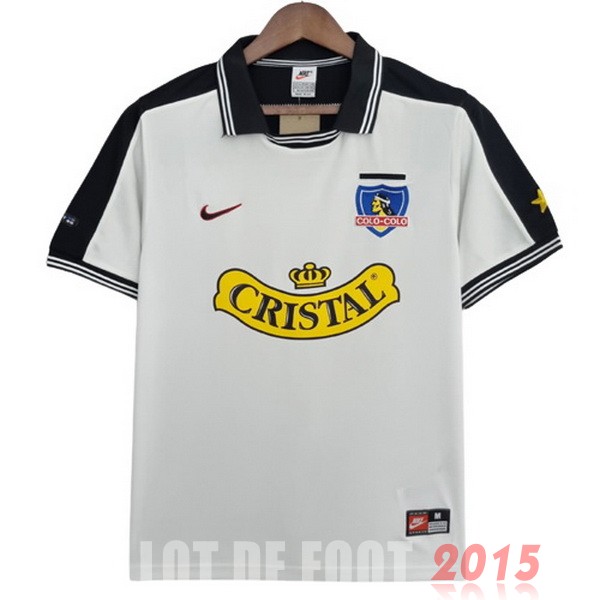 Maillot De Foot Domicile Maillot Colo Colo Rétro 1999 Blanc