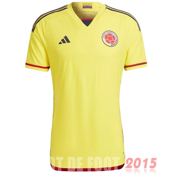 Maillot De Foot Domicile Joueurs Maillot Columbia 2022 Jaune