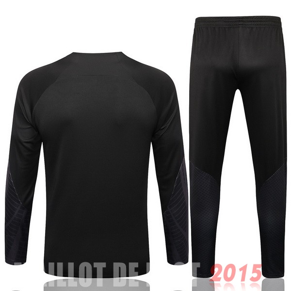 Maillot De Foot Ensemble Complet Sudadera Entrainement Corée 2022 Noir