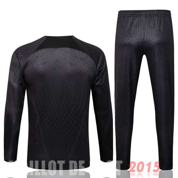 Maillot De Foot Survêtements Corée 2022 Noir Rouge