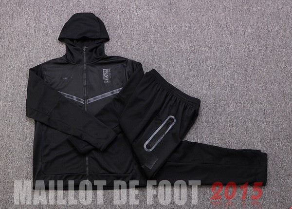 Maillot De Foot Sweat Shirt Capuche Corée 2022 Noir