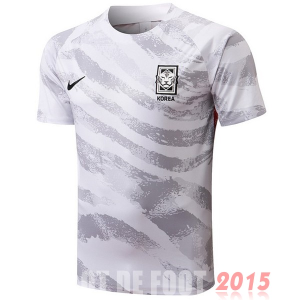 Maillot De Foot Entrainement Corée 2022 Blanc