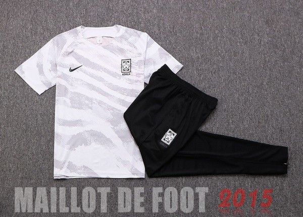 Maillot De Foot Entrainement Ensemble Complet Corée 2022 Blanc