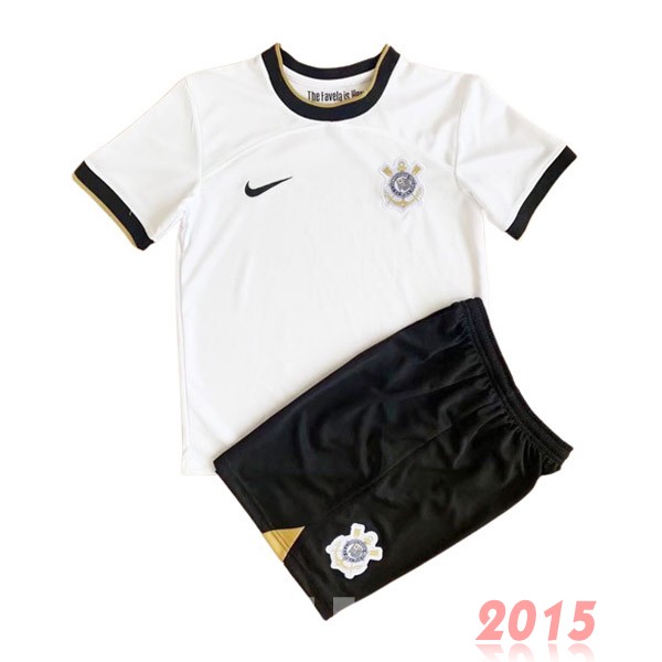 Maillot De Foot Domicile Conjunto De Enfant Corinthians Paulista 22/23 Blanc