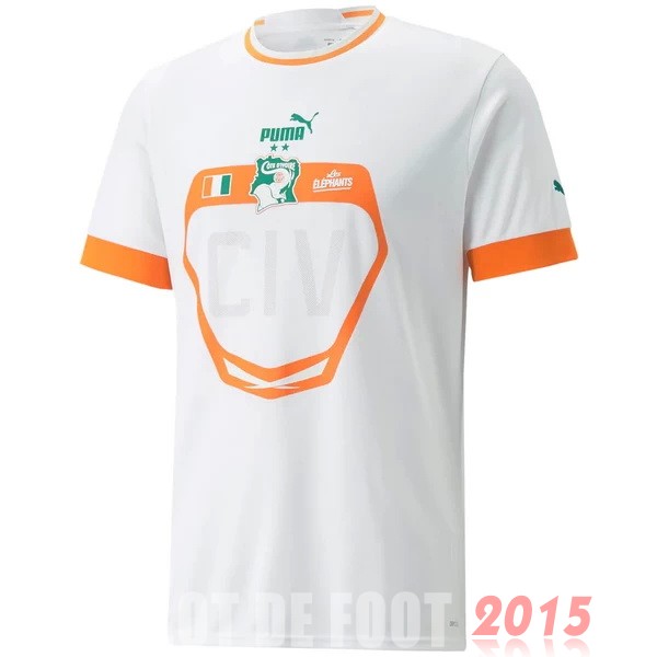 Maillot De Foot Thailande Exterieur Maillot Côte d'Ivoire 2022 Blanc