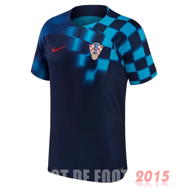 Maillot De Foot Thailande Exterieur Maillot Croatie 2022 Bleu